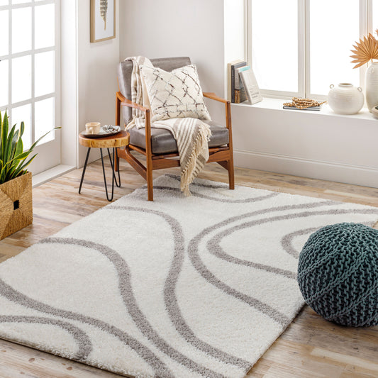 Cloudy Shag CDG-2300 5' x 7' Machine Woven Area Rug