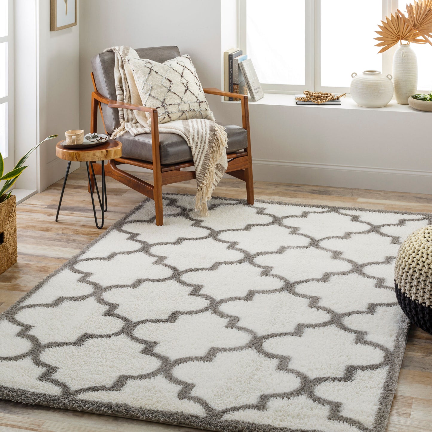 Cloudy Shag CDG-2314 5' x 7' Machine Woven Area Rug
