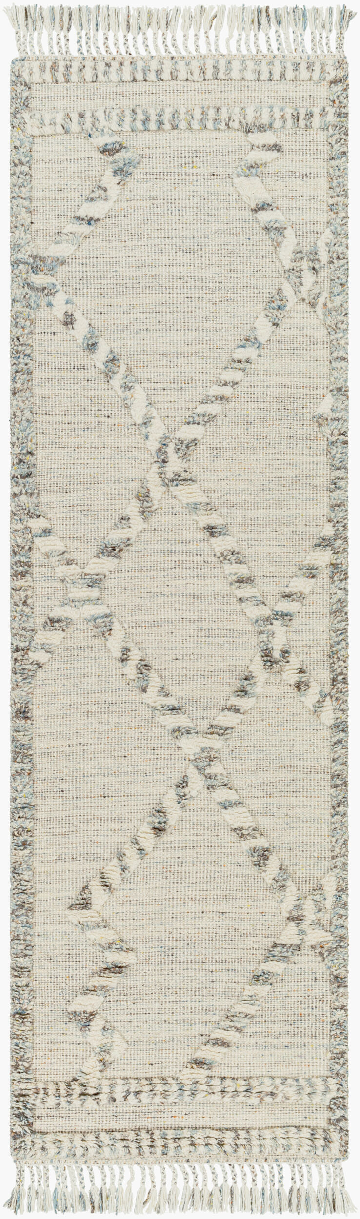 Cadiz CDZ-2301 8ft Runner Handmade Wool Runner Rug