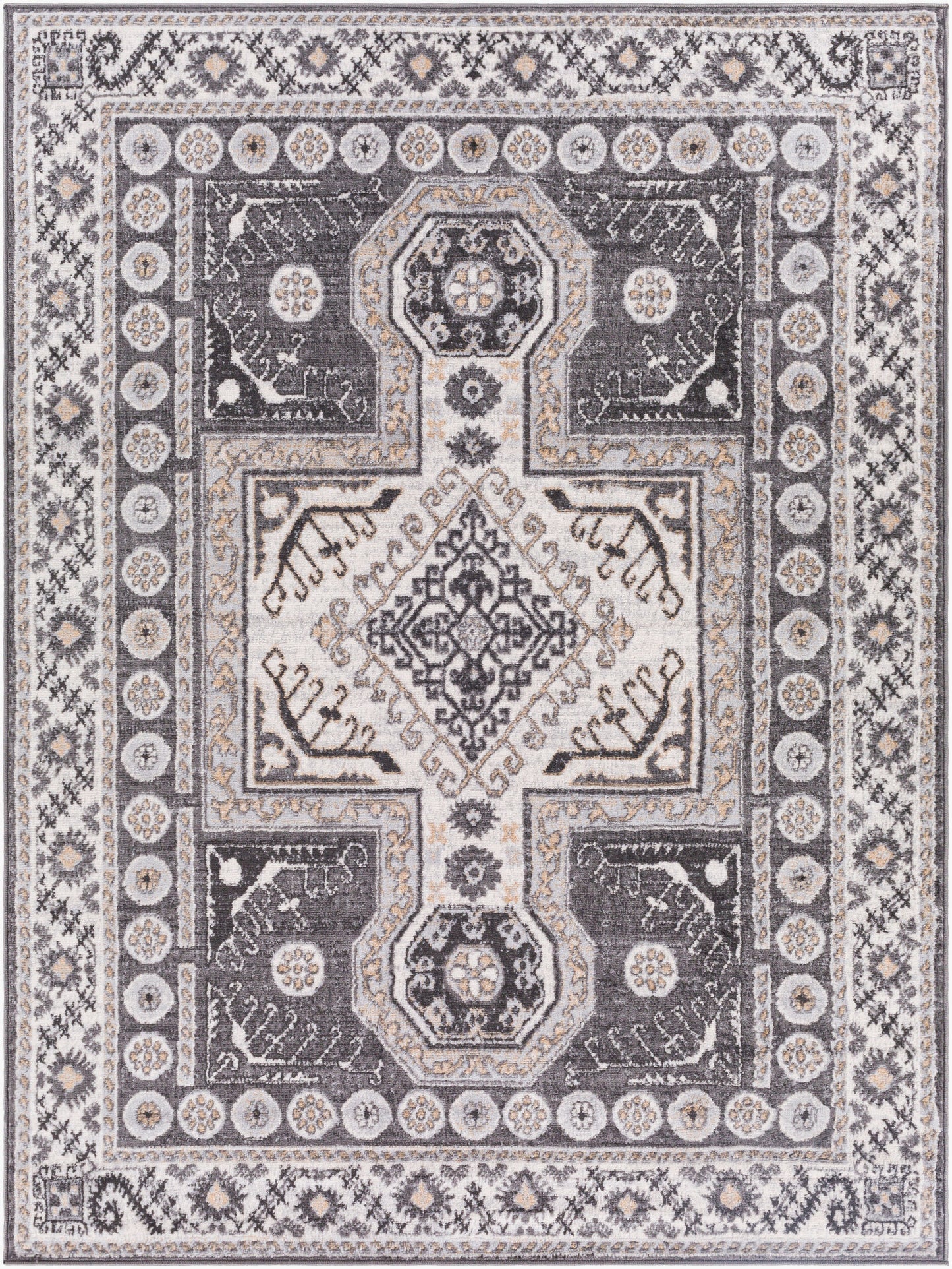 Cesar CEG-2345 6' x 9' Machine Woven Area Rug