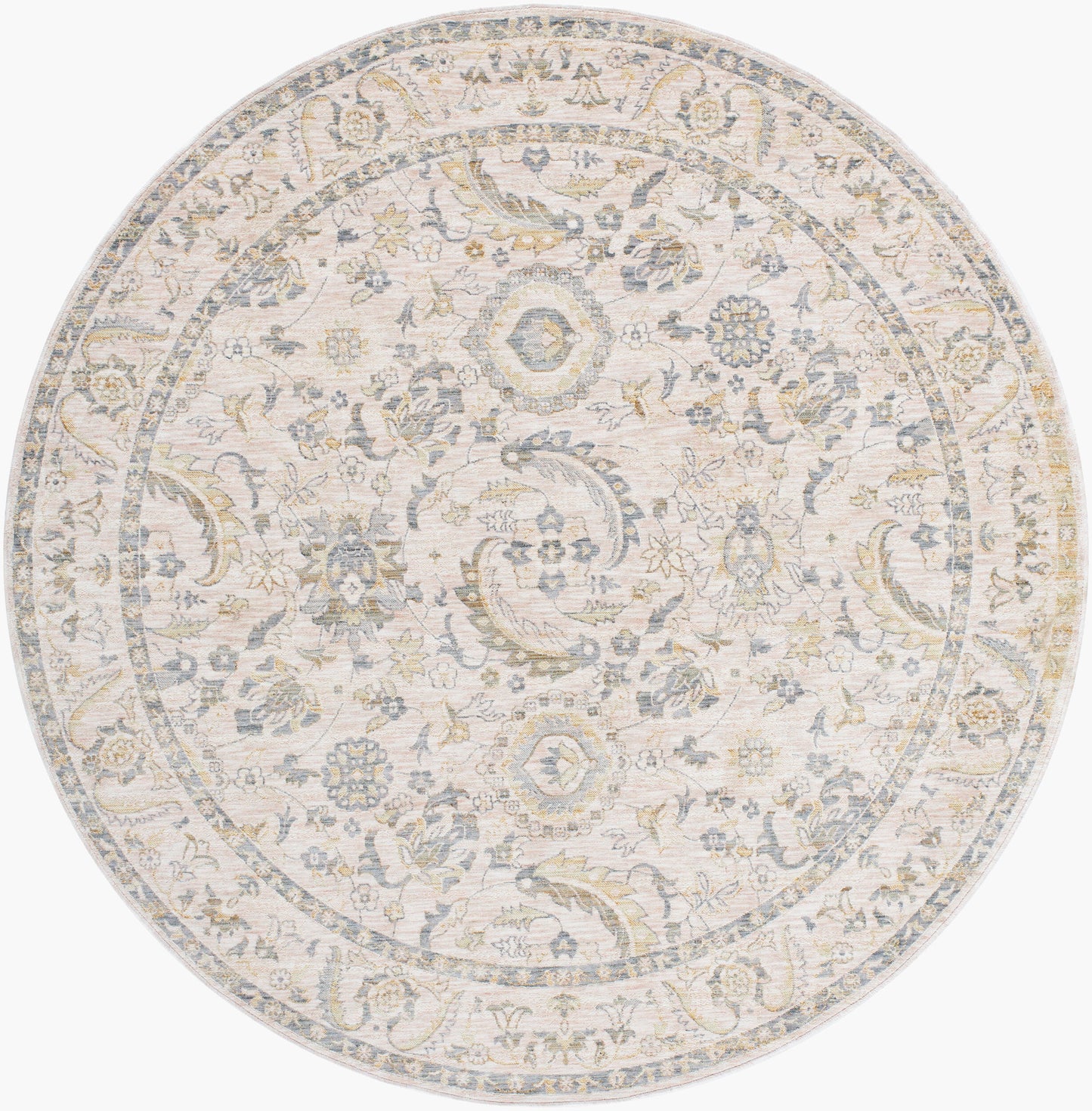 Chicago CHG-2300 8ft Round Machine Woven Area Rug