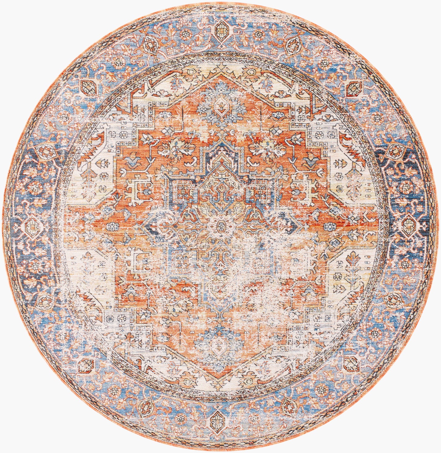 Chicago CHG-2301 8ft Round Machine Woven Area Rug