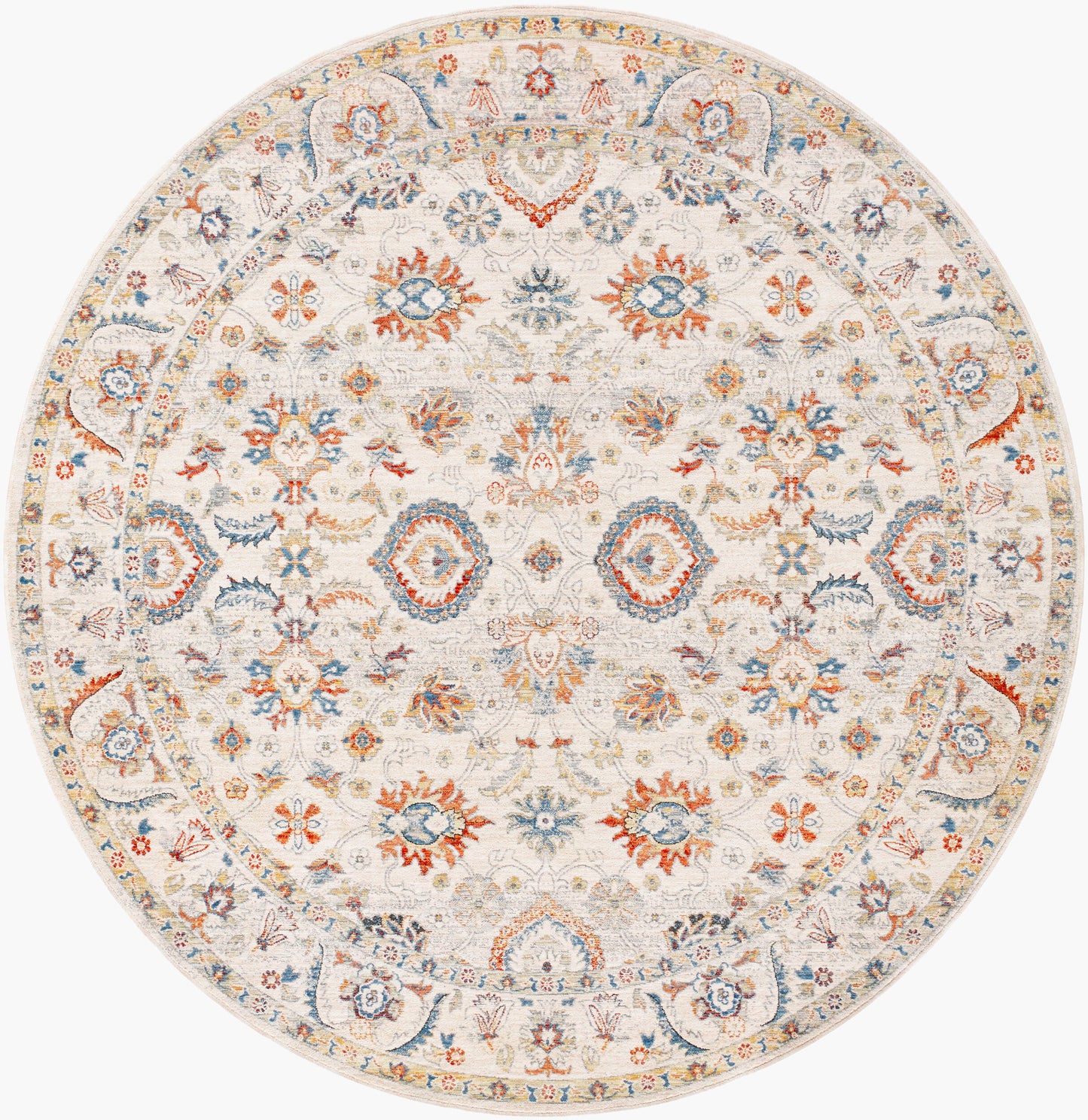 Chicago CHG-2305 8ft Round Machine Woven Area Rug