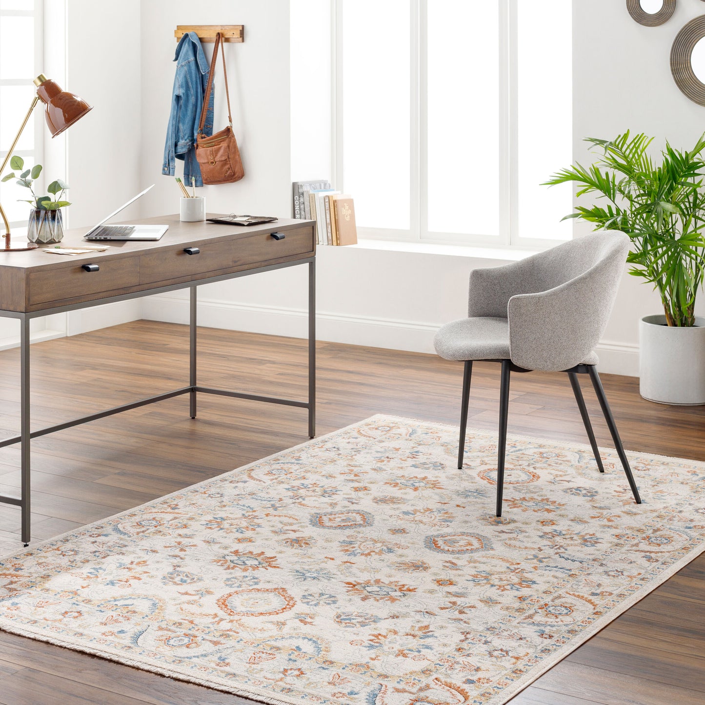 Chicago CHG-2305 8ft Round Machine Woven Area Rug