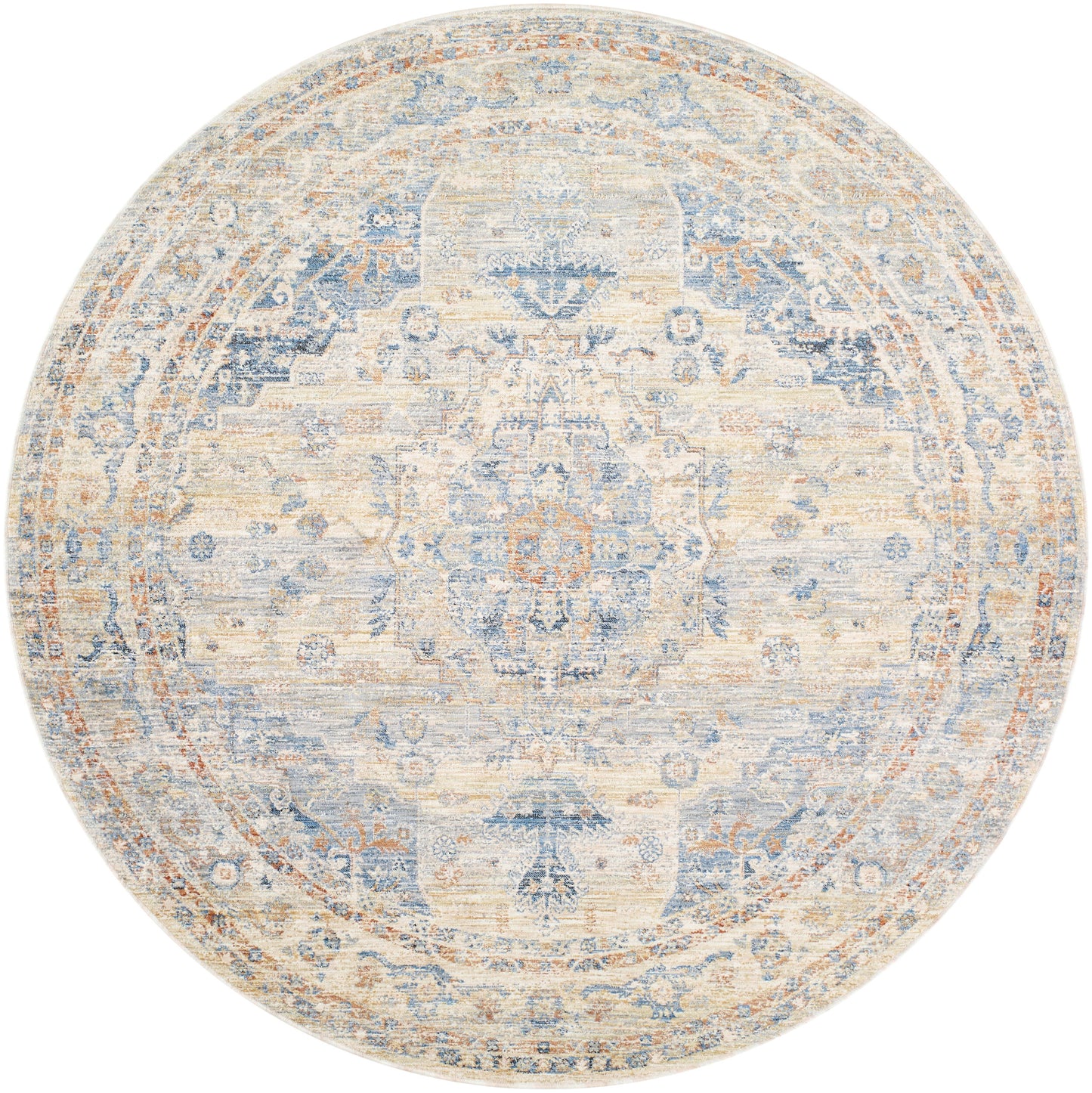 Chicago CHG-2308 8ft Round Machine Woven Area Rug