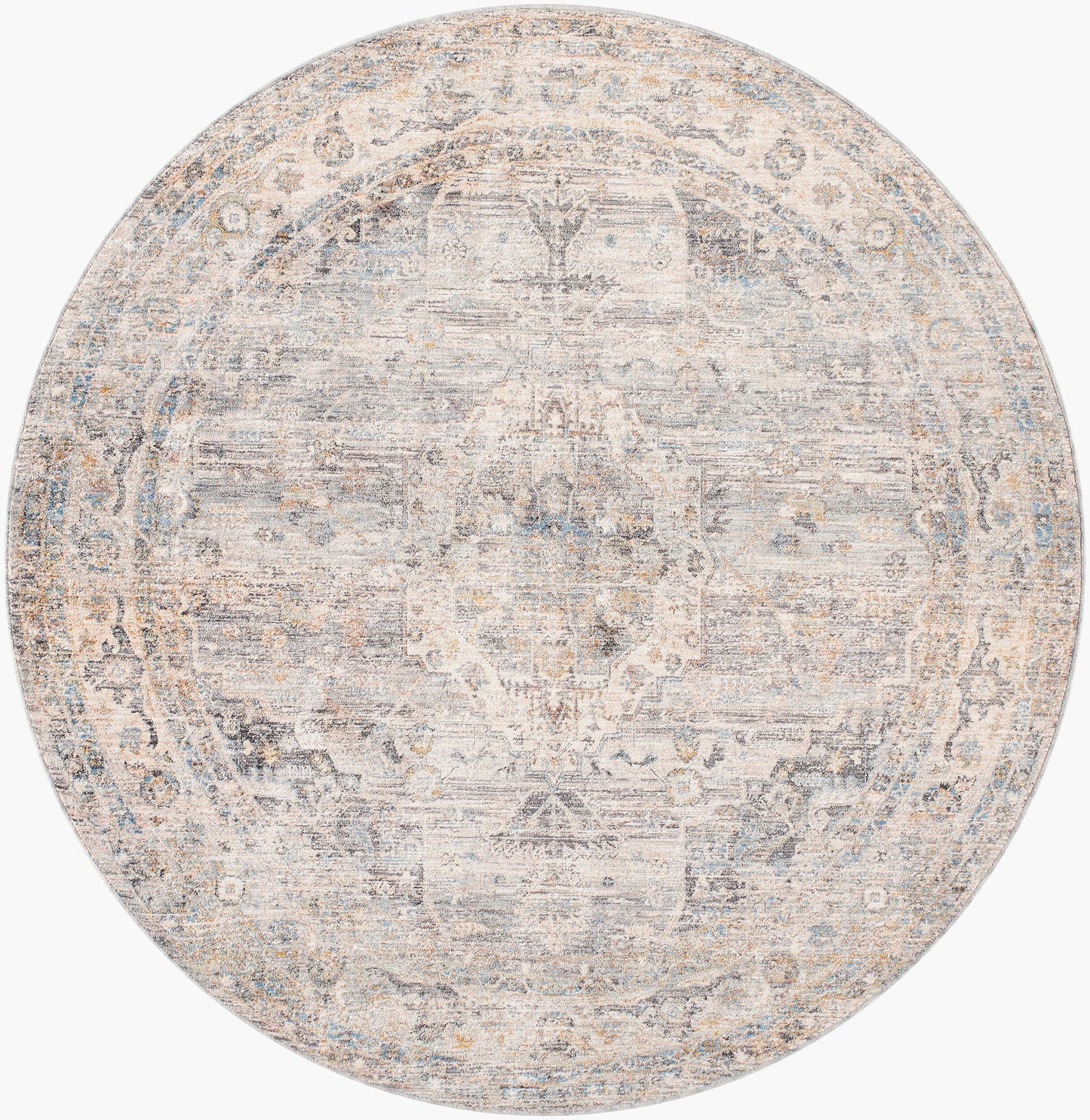 Chicago CHG-2317 8ft Round Machine Woven Area Rug