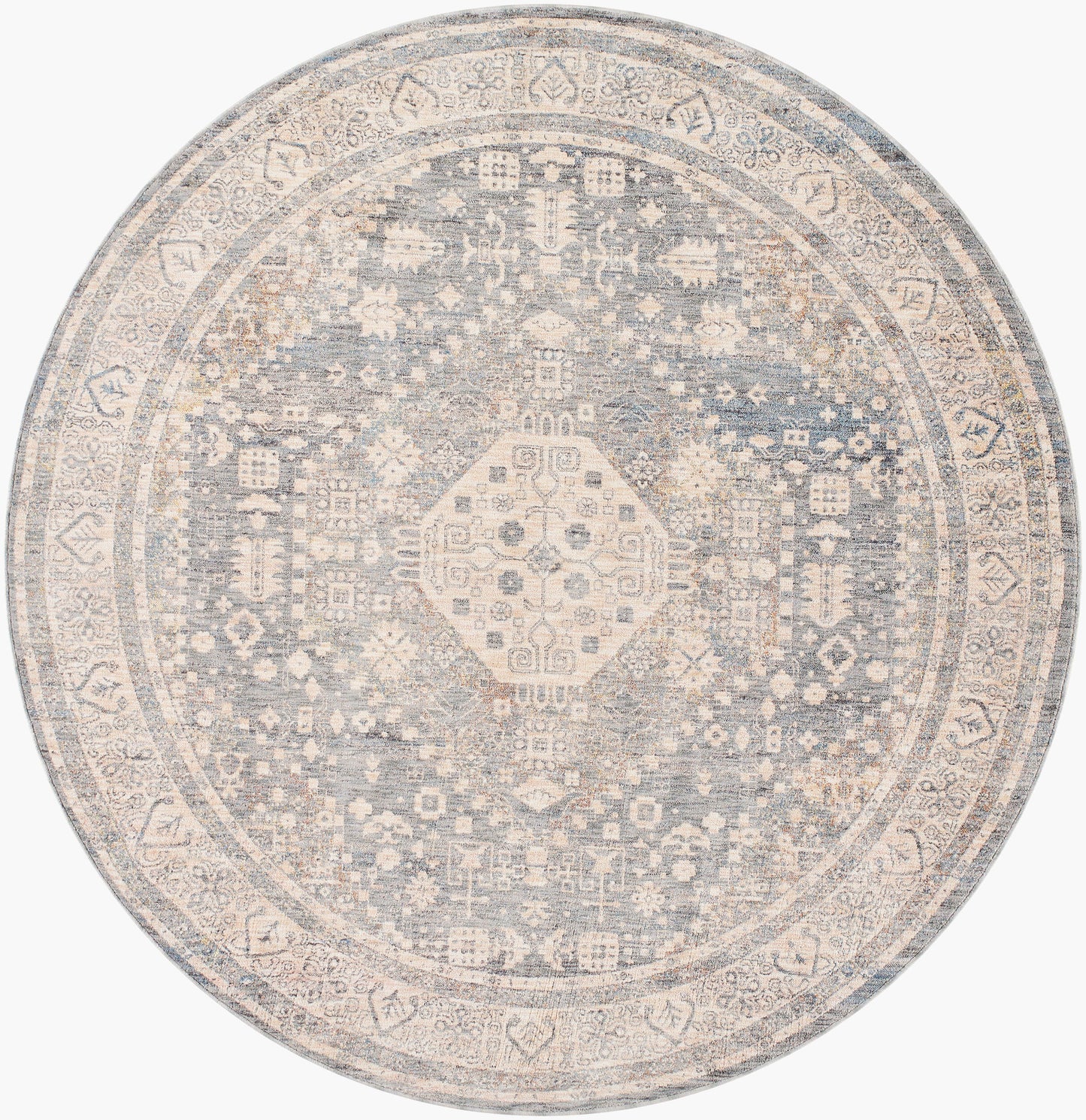 Chicago CHG-2318 8ft Round Machine Woven Area Rug