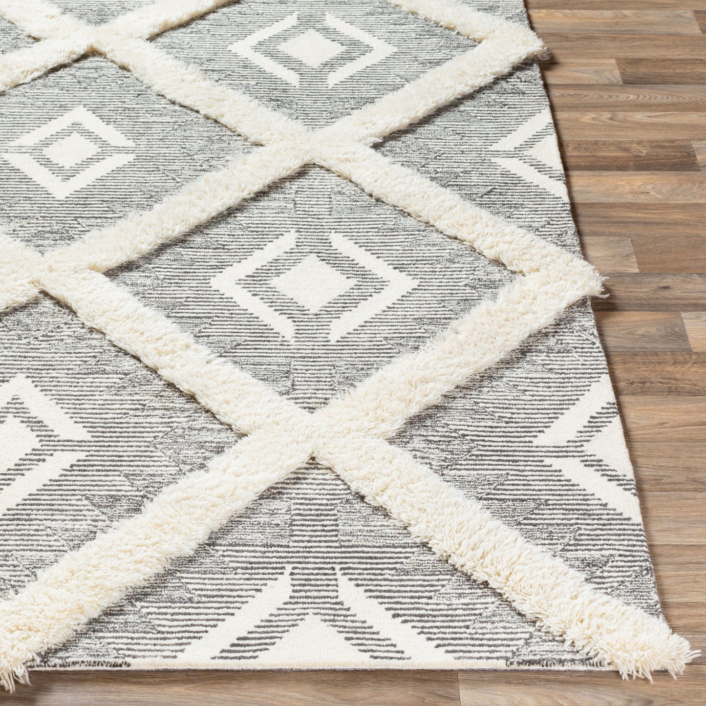 Alfombra Cherokee CHK-2303 de lana hecha a mano de 2,7 x 3,6 m