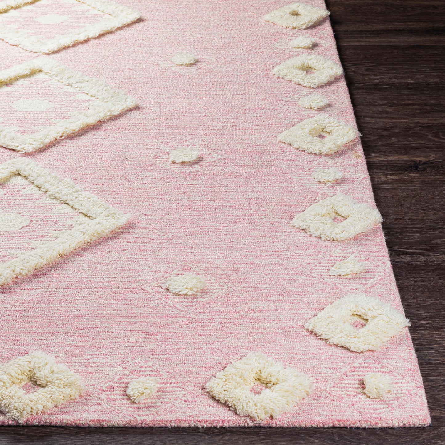 Alfombra decorativa de lana Cherokee CHK-2306 de 2' x 3' hecha a mano