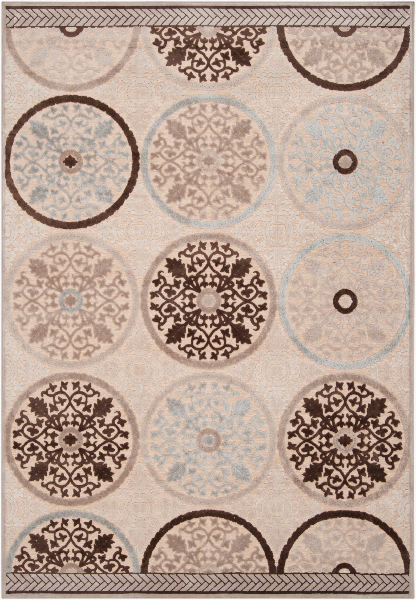 Alfombra tejida a máquina Clay CLA-6601 de 2,4 m