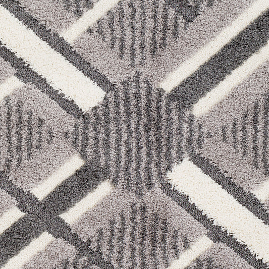 Alfombra decorativa tejida a máquina Cut & Loop Shag CLG-2310 de 2' x 3'