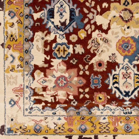 Alfombra de lana hecha a mano Castello CLL-1020 de 2,7 x 3,6 m