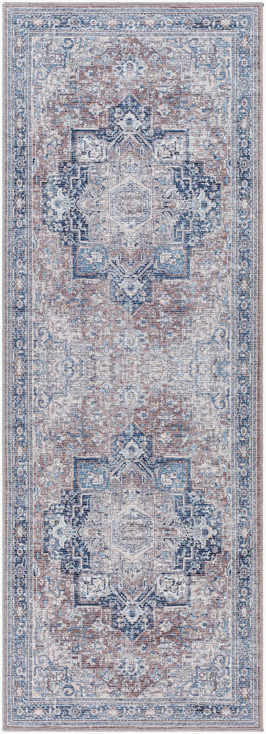 Colin CLN-2316 7ft Runner Machine Woven Washable Runner Rug