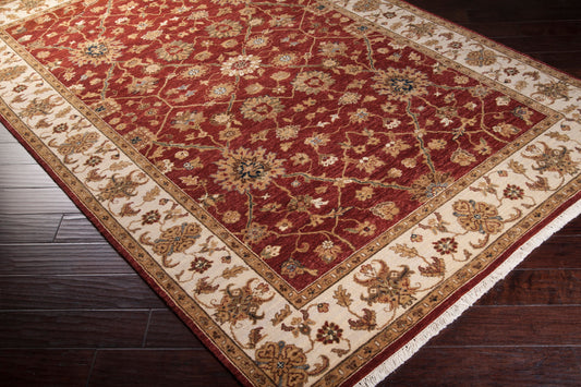 Alfombra de lana hecha a mano Cambridge CMB-8003 de 1,52 m x 2,74 m