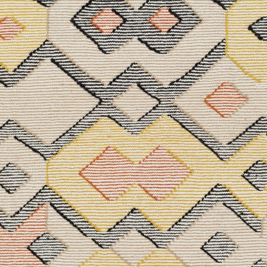 Alfombra decorativa de lana hecha a mano Camerún CMR-1003 de 2' x 3'