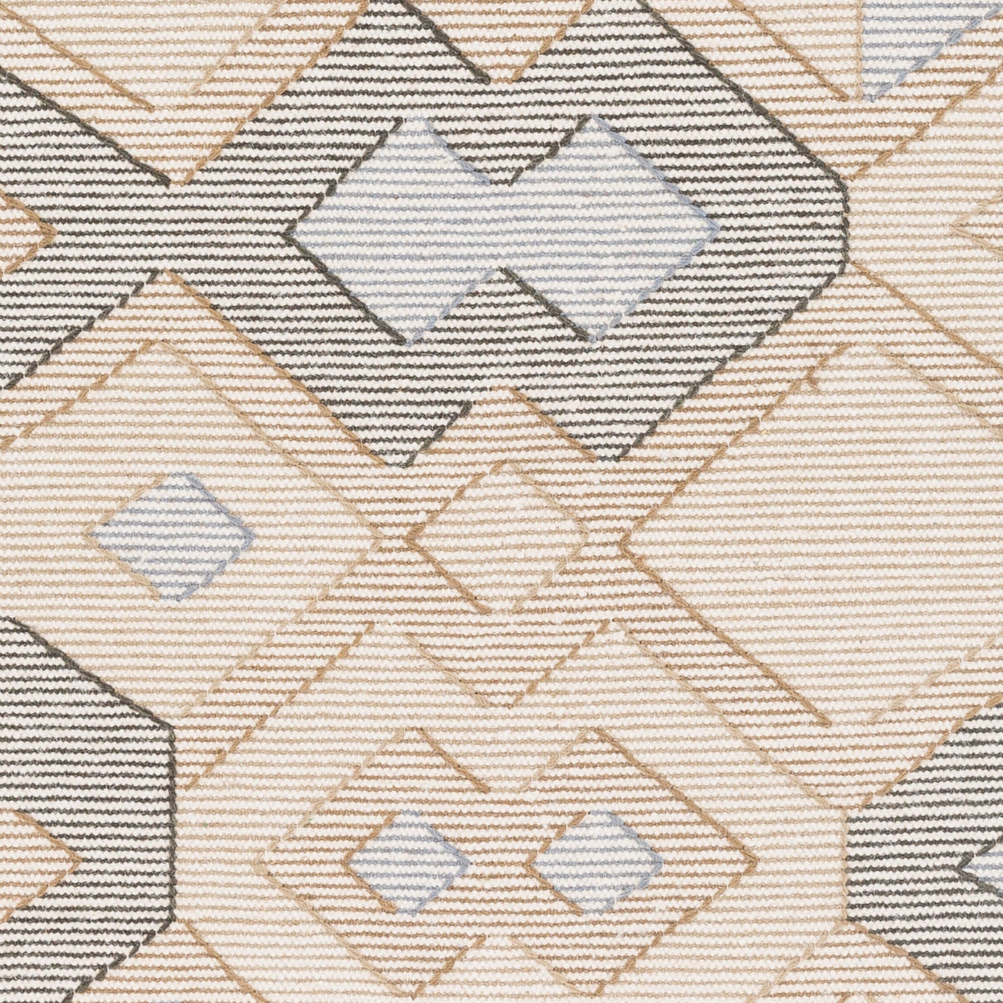 Alfombra decorativa de lana hecha a mano Camerún CMR-1004 de 2' x 3'