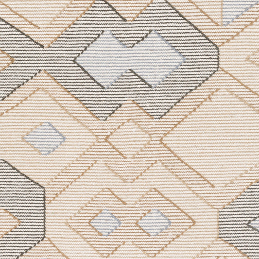 Alfombra decorativa de lana hecha a mano Camerún CMR-1004 de 2' x 3'