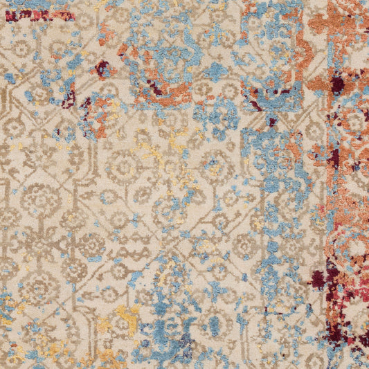 Alfombra decorativa de lana hecha a mano Colaba COA-2002 de 2' x 3'