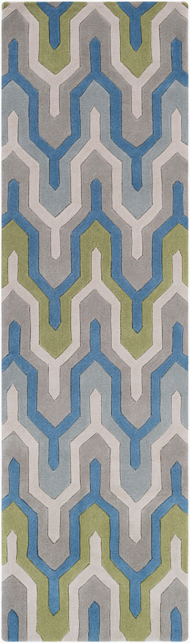 Cosmopolitan COS-9288 8ft Runner Handmade Runner Rug