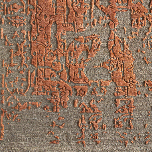 Alfombra decorativa de lana hecha a mano Courtney COU-1000 de 2' x 3'