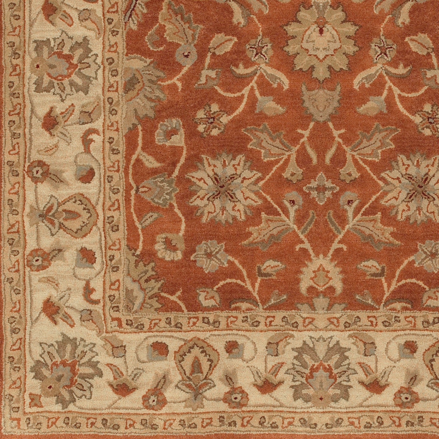 Crowne CRN-6002 8ft Octagon Handmade Wool Area Rug
