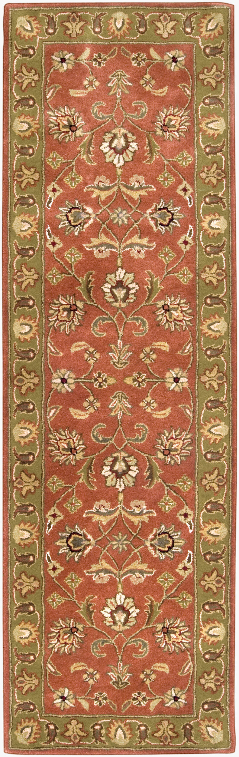 Crowne CRN-6019 12ft Runner Handmade Wool Runner Rug