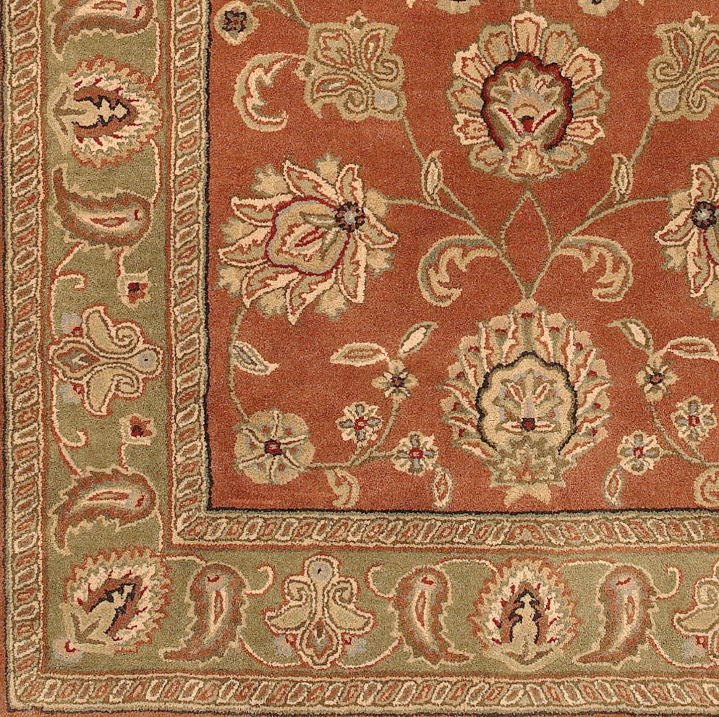 Crowne CRN-6019 12ft Runner Handmade Wool Runner Rug