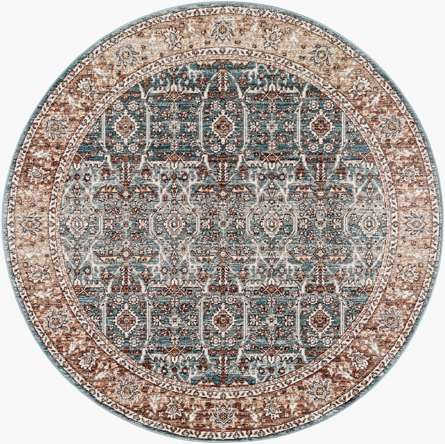 Carlisle CSI-2303 8ft Round Machine Woven Area Rug