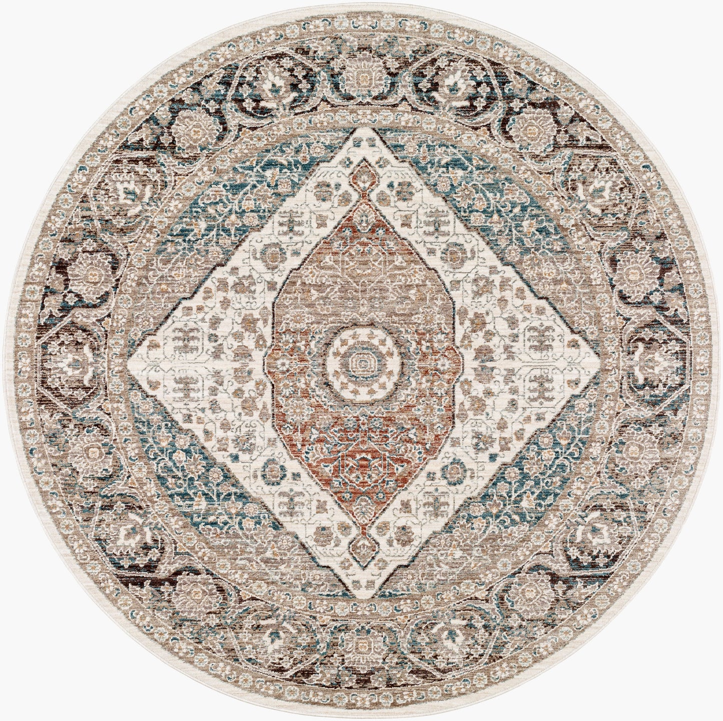 Carlisle CSI-2306 5ft Round Machine Woven Area Rug