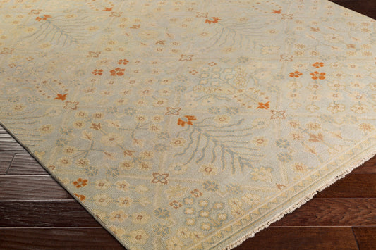 Alfombra decorativa de lana hecha a mano Castle CSL-6007 de 2' x 3'