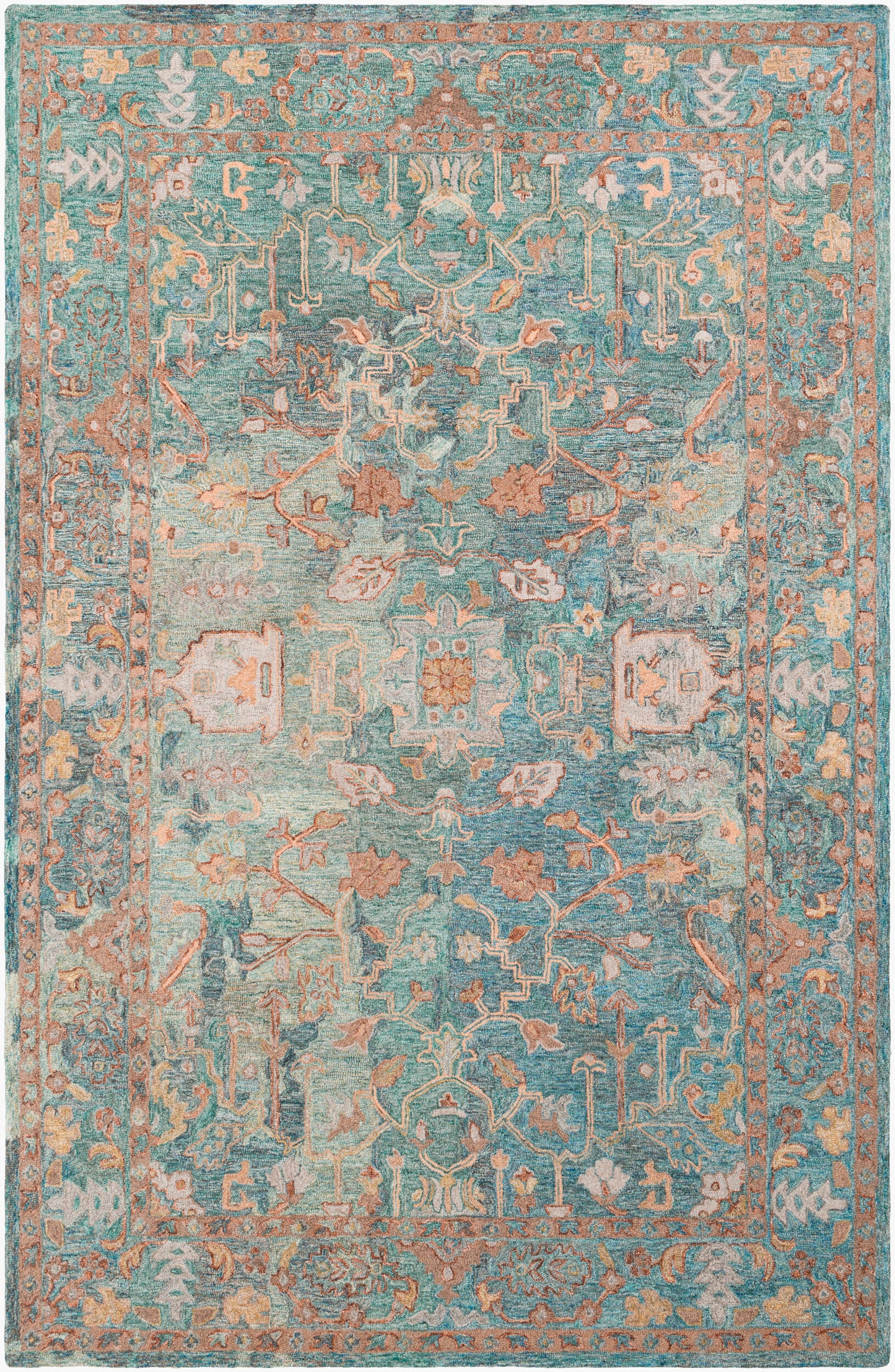 Classic Nouveau CSN-1002 5' x 7' Handmade Wool Area Rug