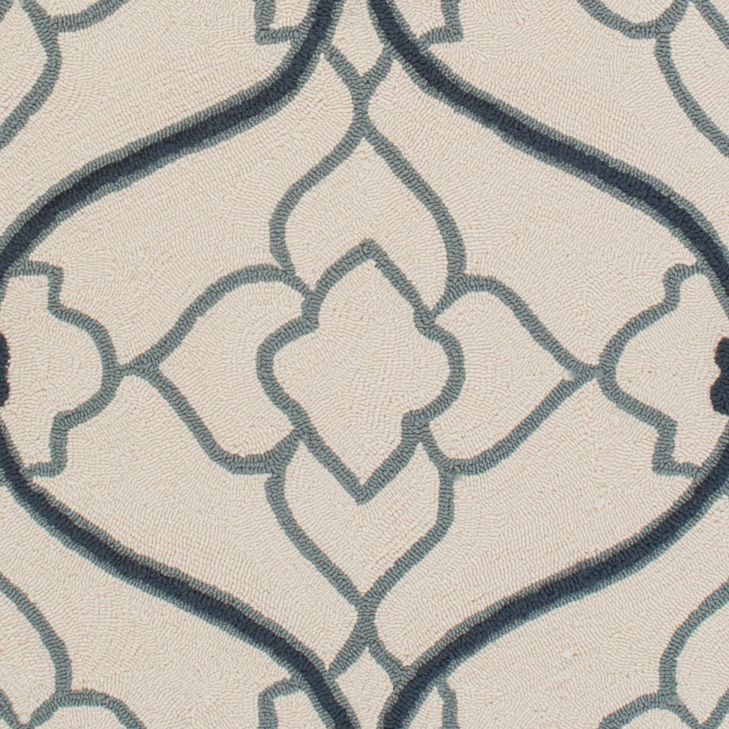 Alfombra Courtyard CTY-4042 de 1,52 m x 2,13 m para interior y exterior, hecha a mano