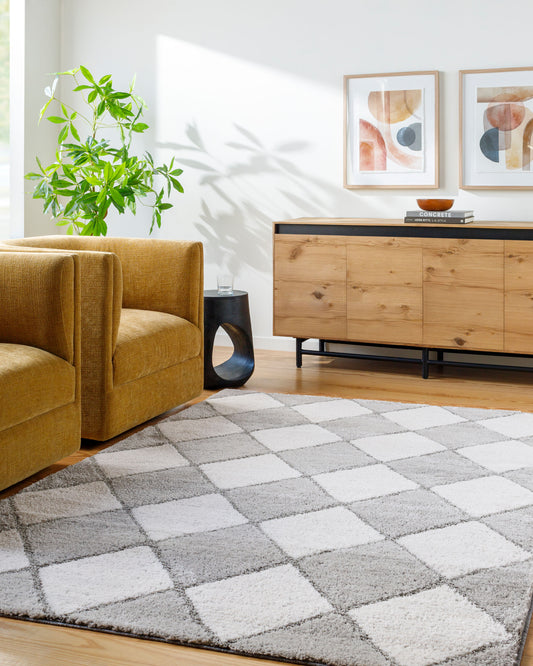 Alfombra tejida a máquina Delight Shag DEL-2307 de 1,52 m x 2,13 m