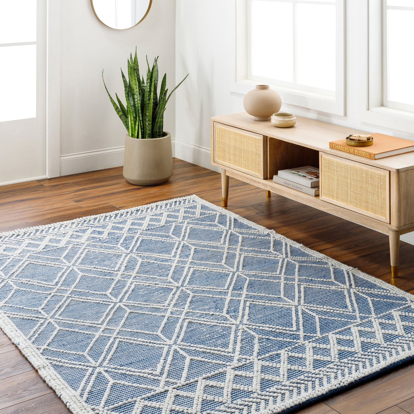 Daffodil DFF-2302 6' x 9' Handmade Recyled Area Rug