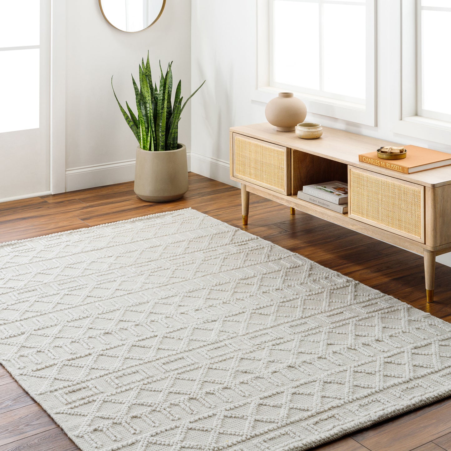 Daffodil DFF-2303 5' x 7' Handmade Recyled Area Rug