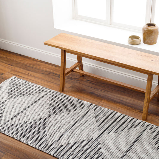 Daffodil DFF-2306 Alfombra de corredor reciclada hecha a mano de 8 pies