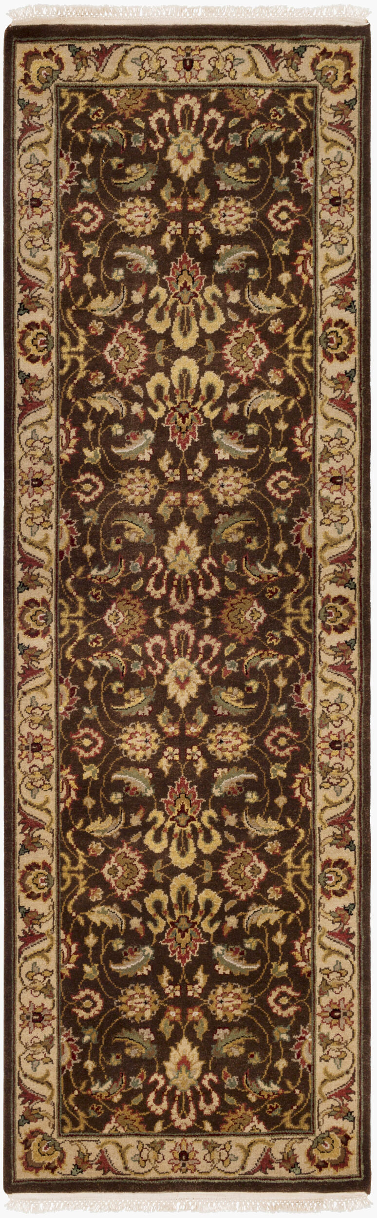 Dinar DIN-1591 8ft Runner Handmade Wool Runner Rug