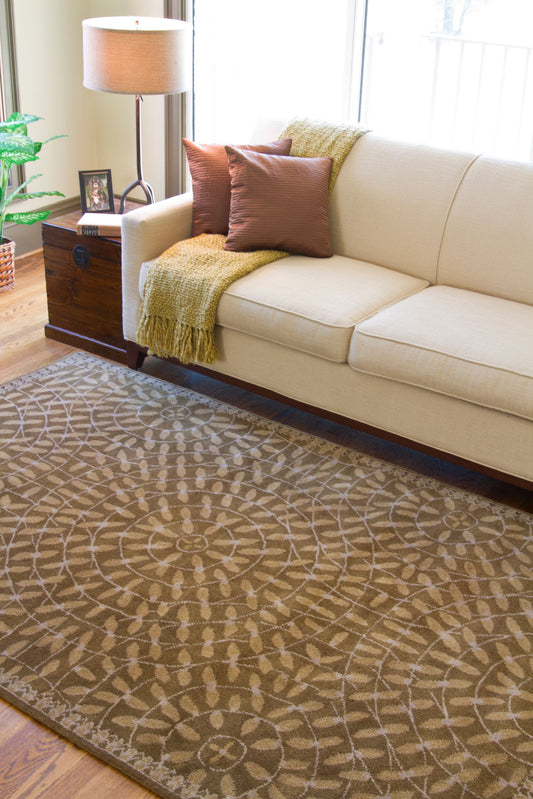 Alfombra de lana hecha a mano Dream DST-342 de 2,7 x 3,6 m