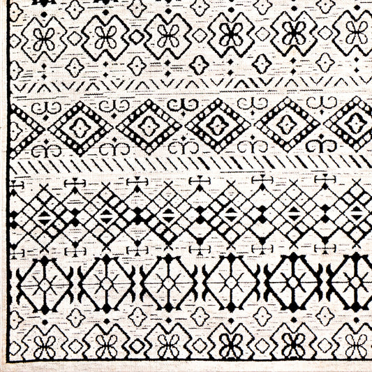 Alfombra decorativa tejida a máquina Dantel DTL-2325 de 2' x 3'