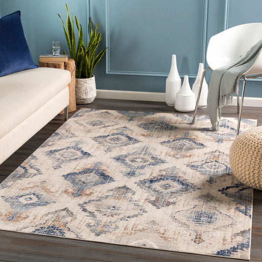 Alfombra decorativa tejida a máquina Dublin DUB-2310 de 2' x 3'