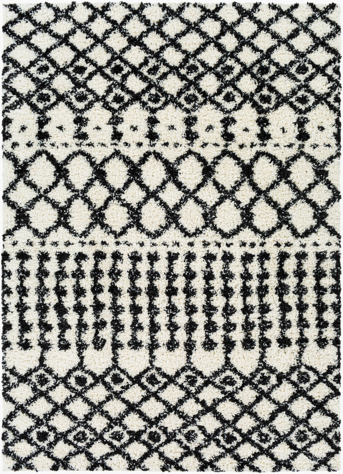 Deluxe Shag DXS-2316 5' x 7' Machine Woven Area Rug