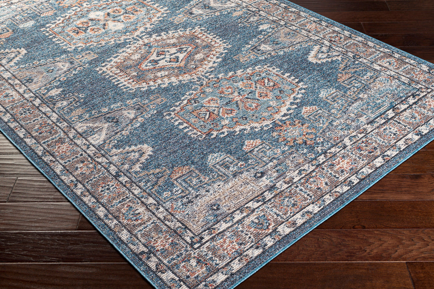 Daytona Beach DYT-2309 7ft Runner Machine Woven Indoor/Outdoor Runner Rug