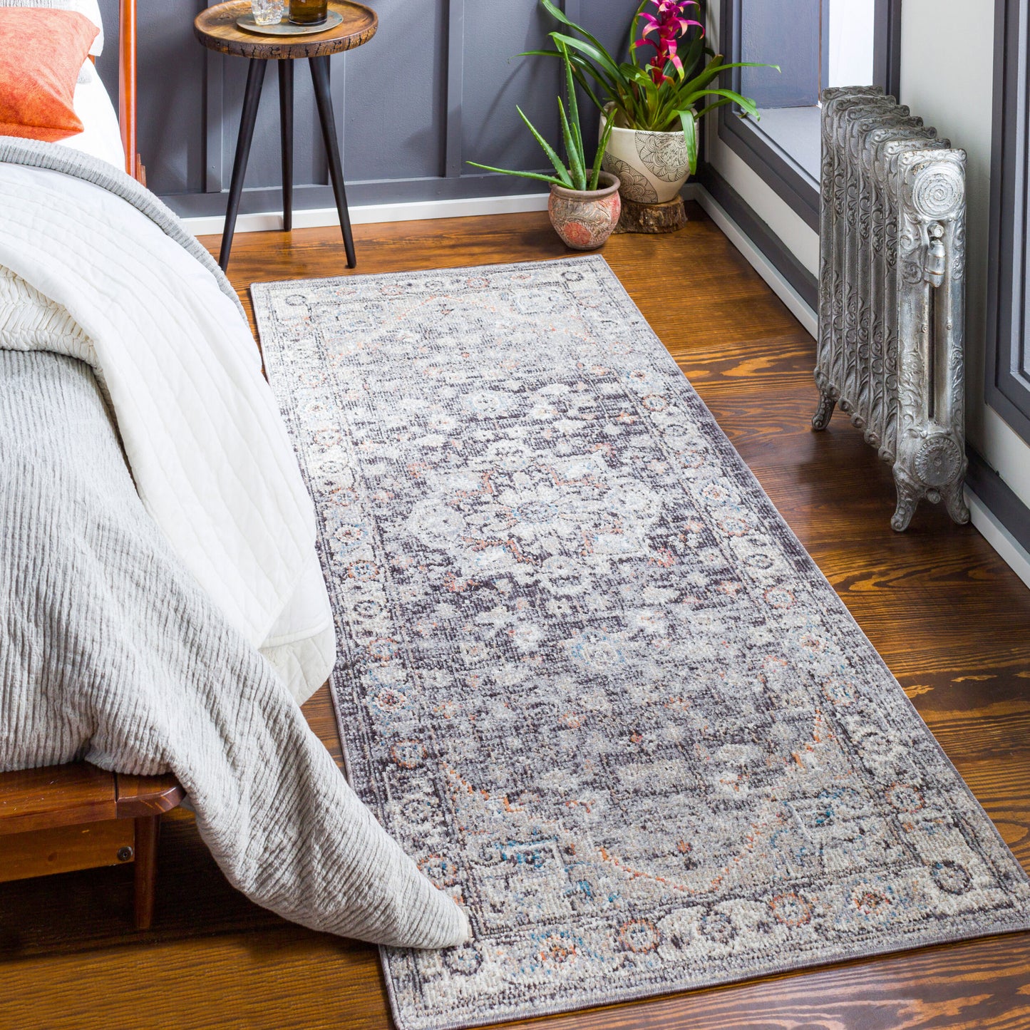 Daytona Beach DYT-2311 7ft Runner Machine Woven Indoor/Outdoor Runner Rug