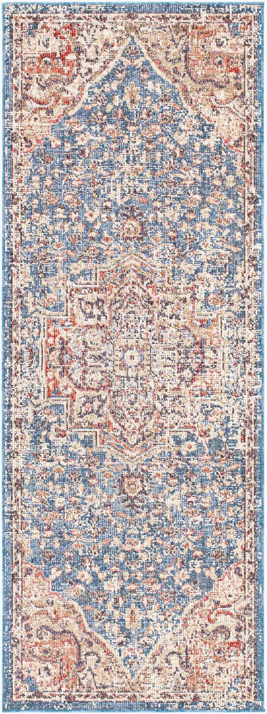 Daytona Beach DYT-2313 7ft Runner Machine Woven Indoor/Outdoor Runner Rug