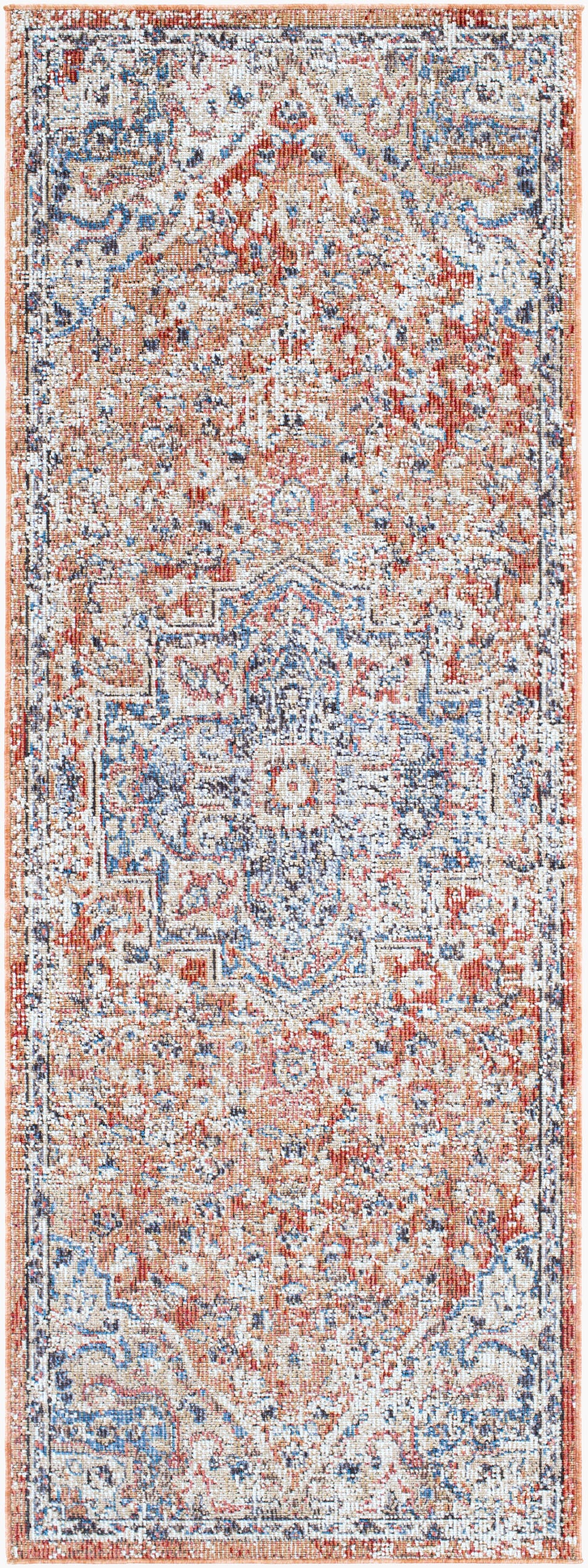 Daytona Beach DYT-2314 7ft Runner Machine Woven Indoor/Outdoor Runner Rug