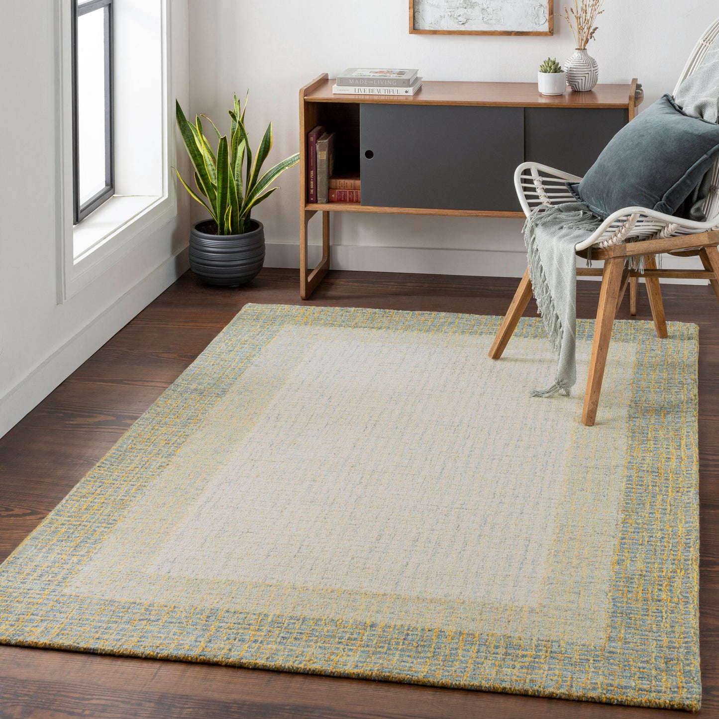 Elena EAE-2301 6' x 9' Handmade Wool Area Rug