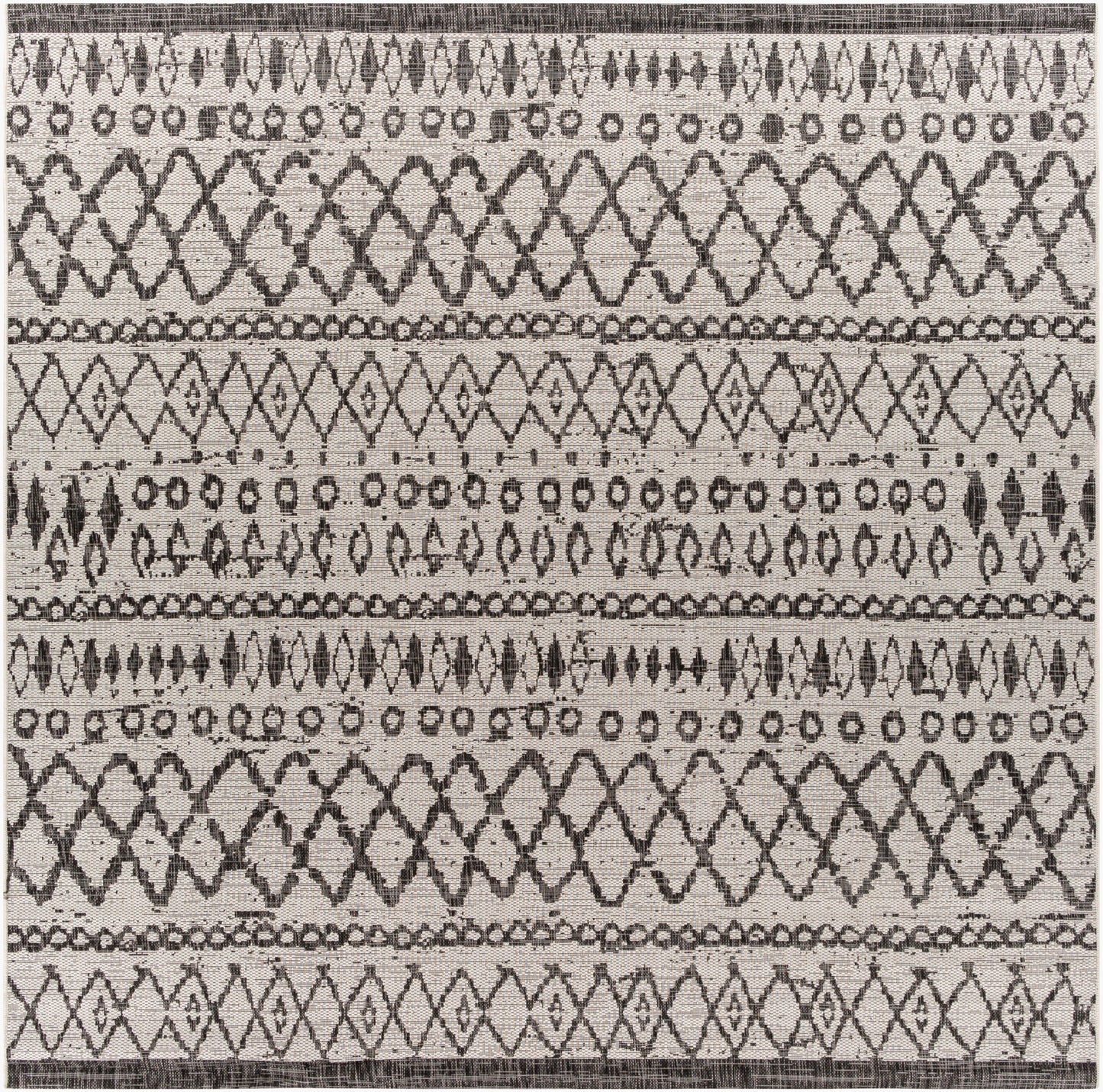 Eagean EAG-2341 8ft Square Machine Woven Indoor/Outdoor Area Rug