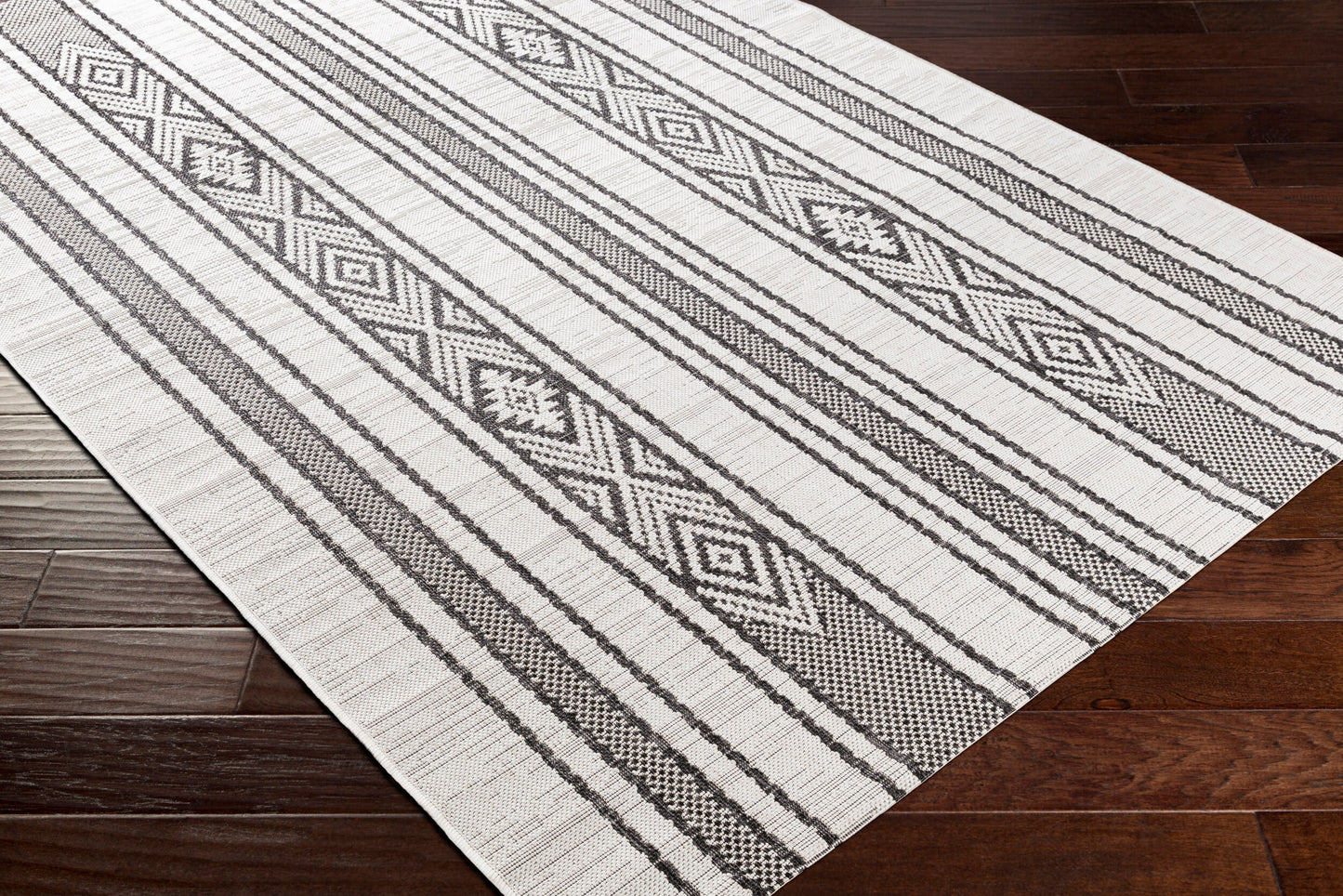 Eagean EAG-2352 6ft Square Machine Woven Indoor/Outdoor Area Rug