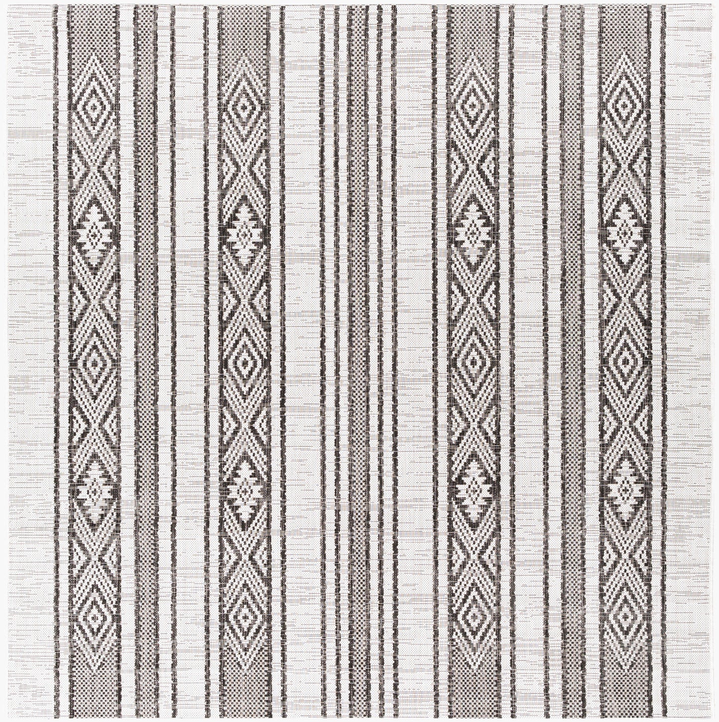 Eagean EAG-2352 6ft Square Machine Woven Indoor/Outdoor Area Rug