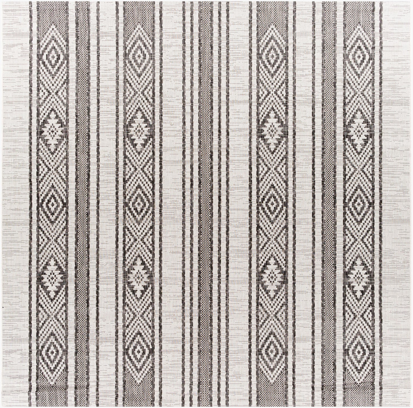 Eagean EAG-2352 8ft Square Machine Woven Indoor/Outdoor Area Rug
